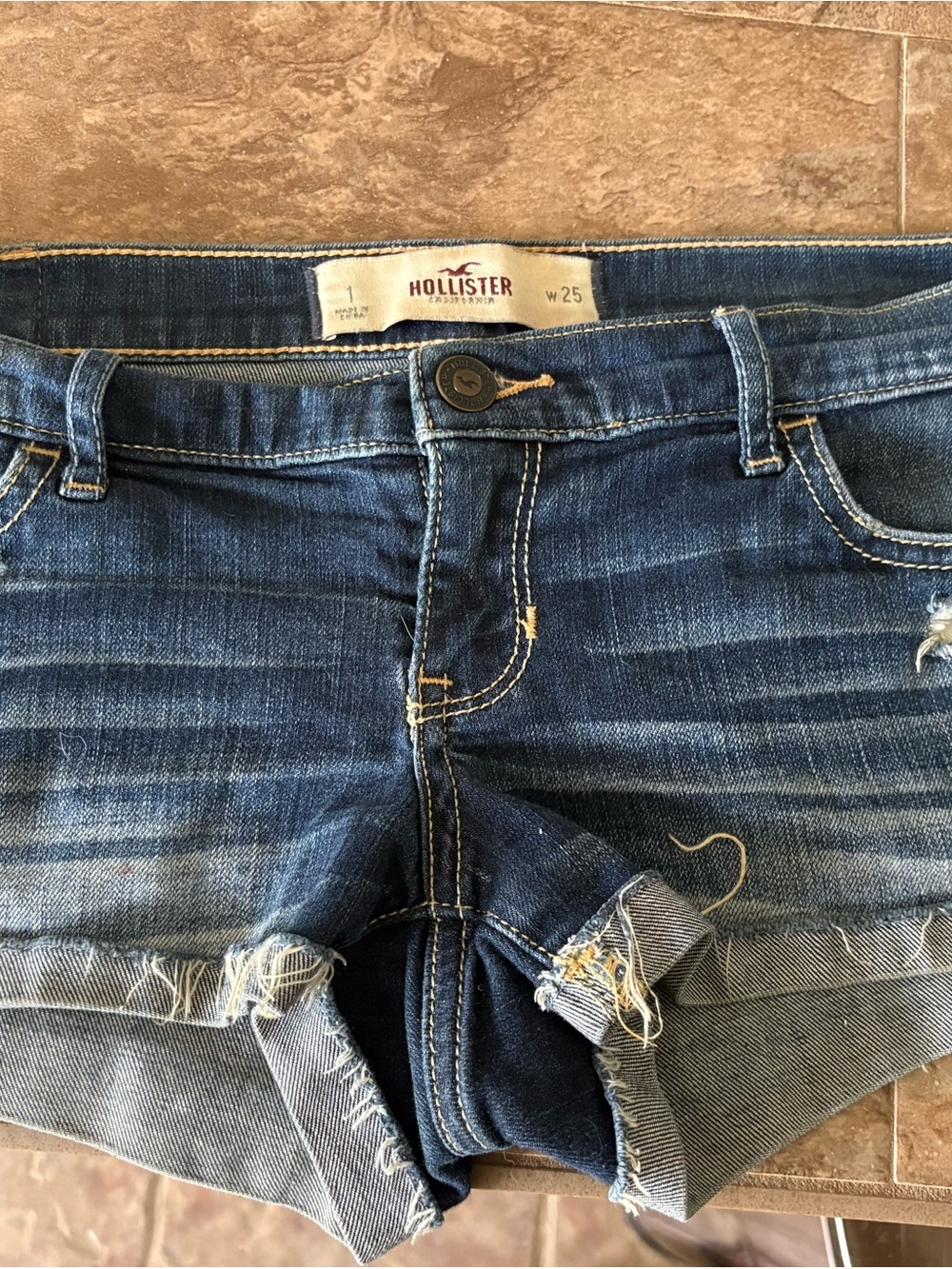 Hollister Jean Distressed Shorts